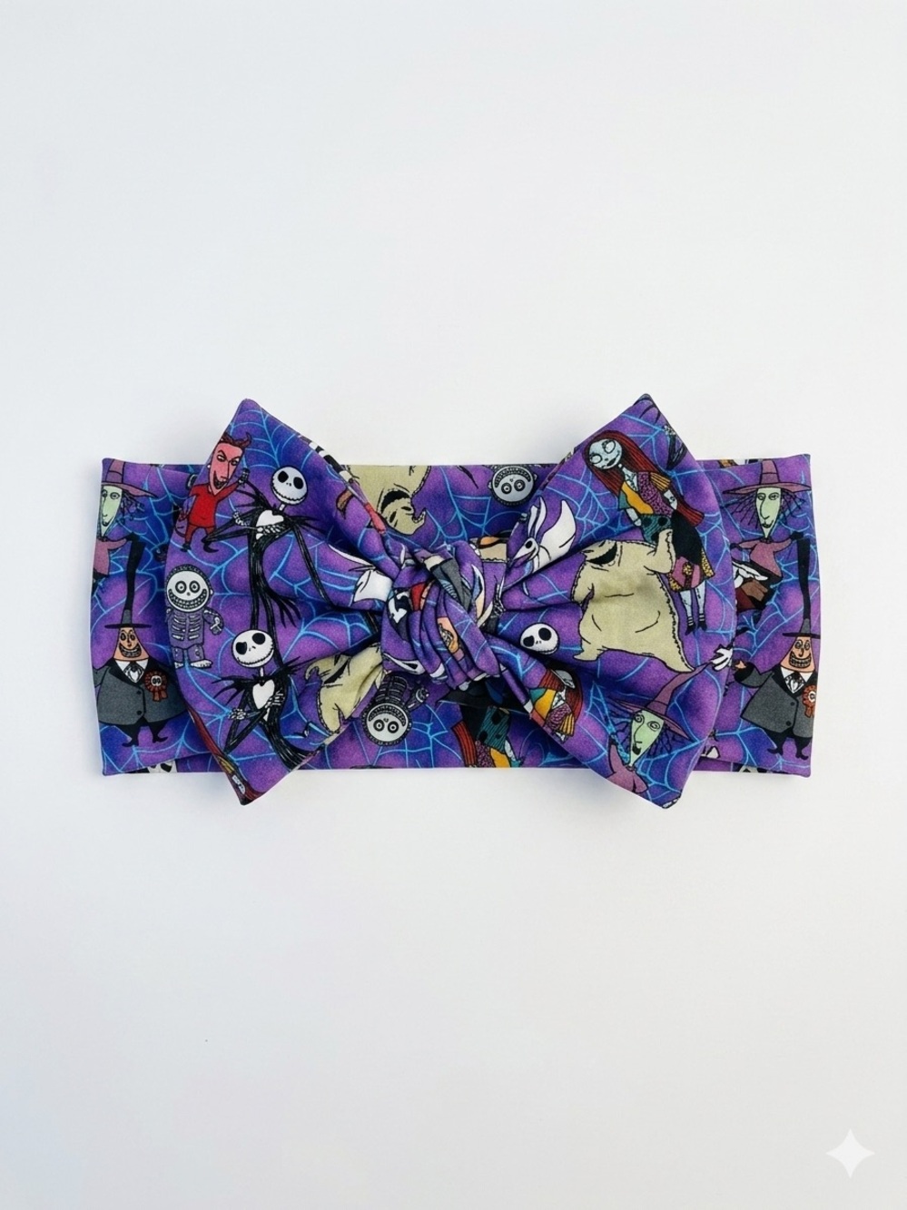 Disney Purple and Black Nightmare Before Christmas Bow Headband